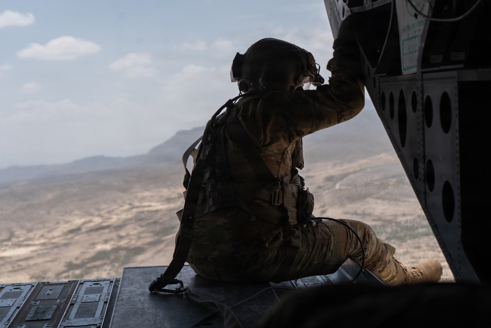 JTF-SB soldiers conduct sling load operation to assist U.S. Border Patrol