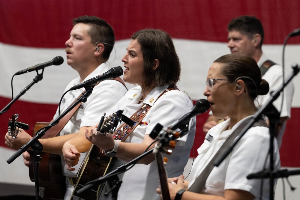 Navy Band Country Current helps nation celebrate 250th aboard USS Kearsarge
