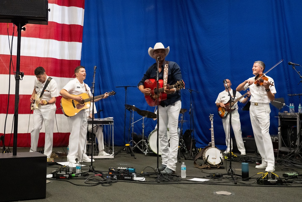 Navy Band Country Current helps nation celebrate 250th aboard USS Kearsarge
