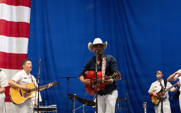 Navy Band Country Current helps nation celebrate 250th aboard USS Kearsarge