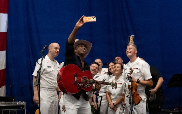 Navy Band Country Current helps nation celebrate 250th aboard USS Kearsarge