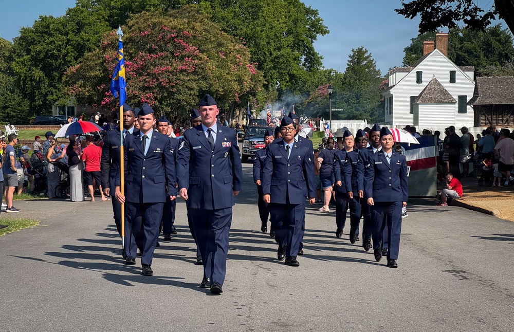 Joint Base Langley-Eustis marches in Yorktown 4th of July 250 parade