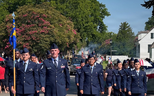 Joint Base Langley-Eustis marches in Yorktown 4th of July 250 parade