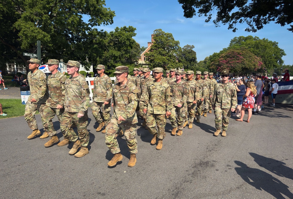 Joint Base Langley-Eustis marches in Yorktown 4th of July 250 parade