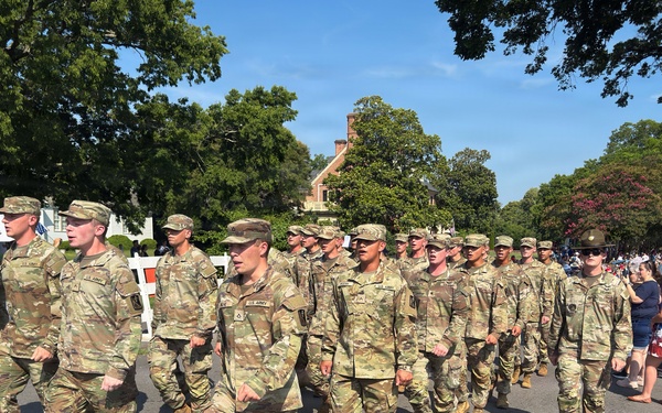 Joint Base Langley-Eustis marches in Yorktown 4th of July 250 parade