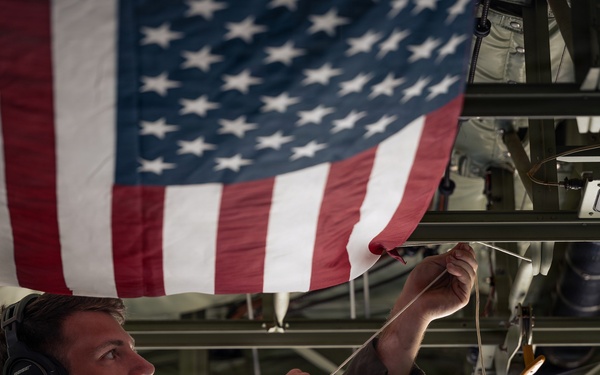 37th AS honors America's 250th anniversary over Germany