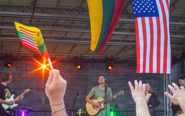 U.S., Lithuanian and German forces celebrate America 250 at Pabradė