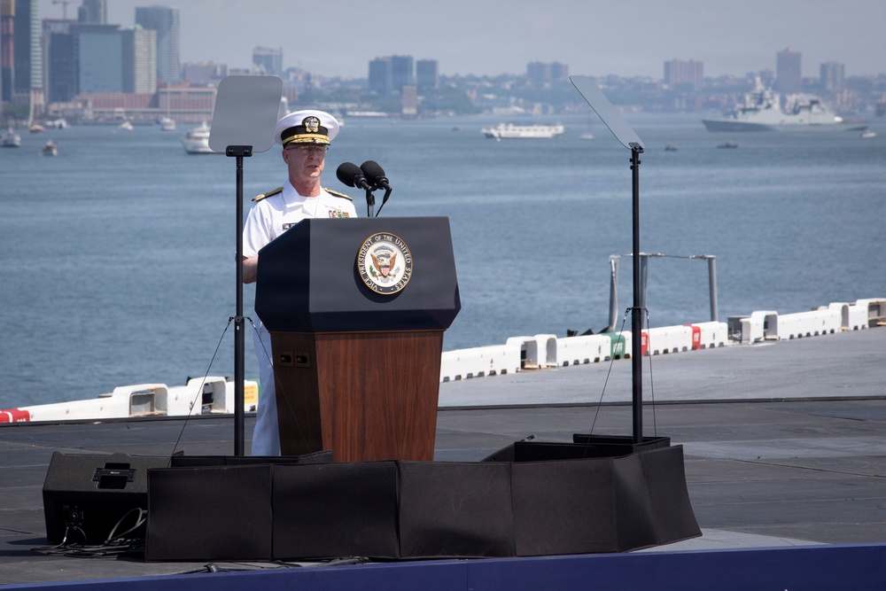 CNO Participates in International Fleet Review 250