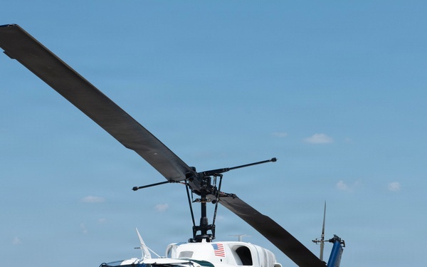 UH-1N Hueys from 1 HS take off for Freedom 250 Celebrations