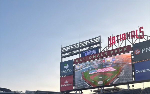 PAE SSP Employee Joins Washington Nationals Fans in Honoring Independence Day