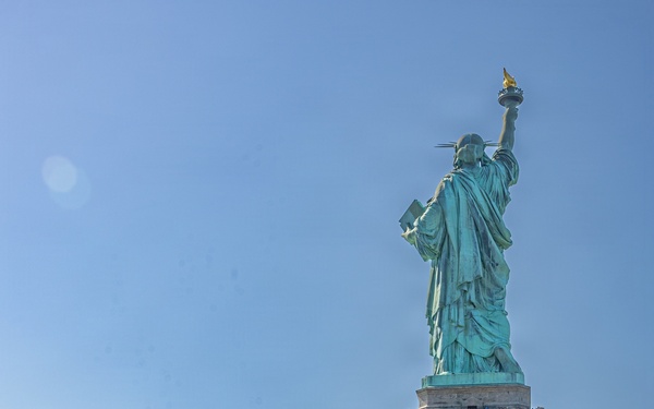 U.S. Marine Corps Silent Drill Platoon Perform at Liberty Island