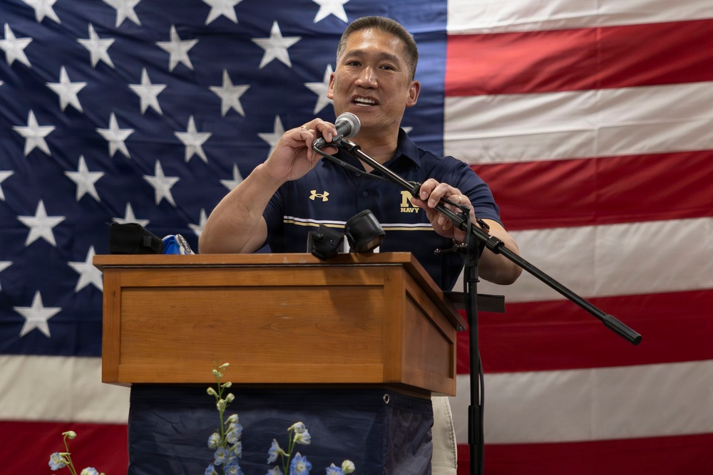 USS Arlington Welcomes CNO for International Naval Review 250