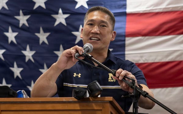 USS Arlington Welcomes CNO for International Naval Review 250