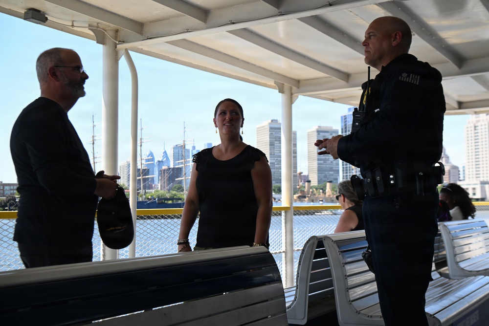 Coast Guard Secures Ferry from Philadelphia to Camden, New Jersey Amid America250