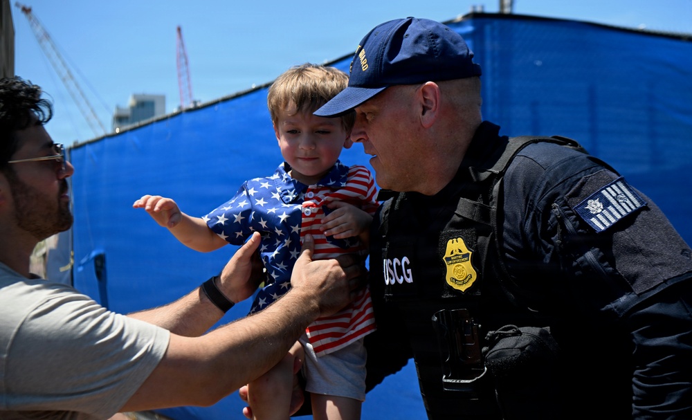 Coast Guard Secures Ferry from Philadelphia to Camden, New Jersey Amid America250