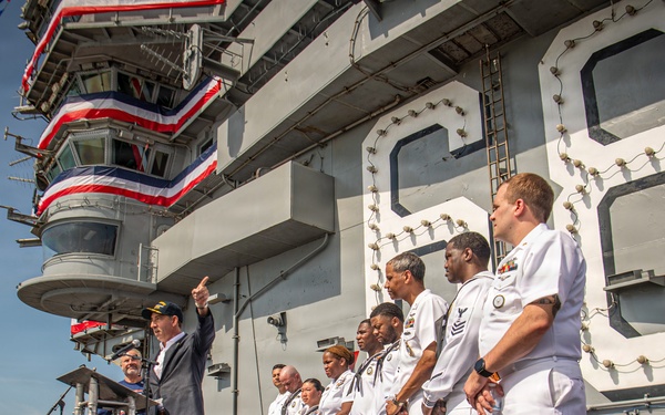 USS Nimitz Participates in International Naval Review 250 on the Fourth of July