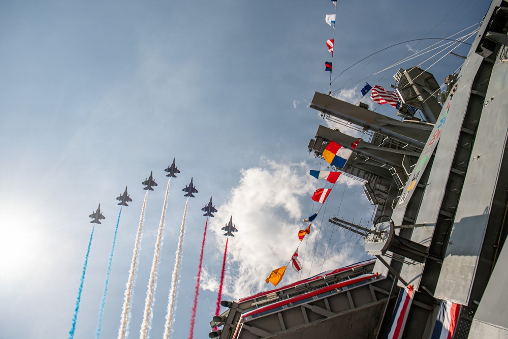 USS Nimitz Participates in International Naval Review 250 on the Fourth of July