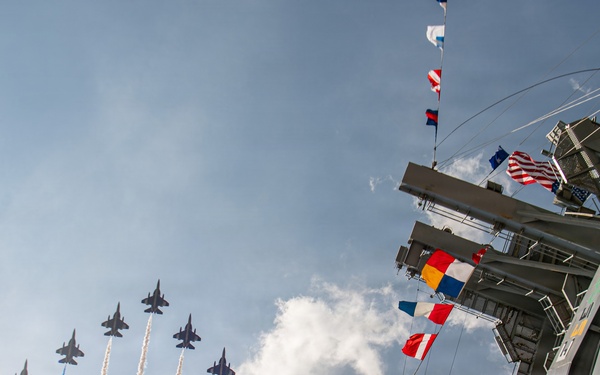 USS Nimitz Participates in International Naval Review 250 on the Fourth of July