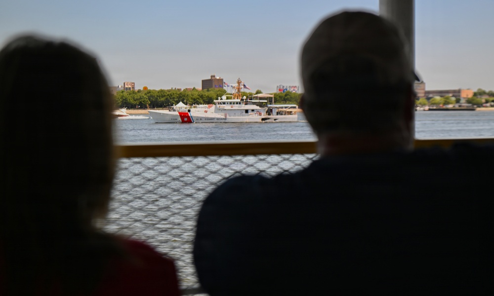 Coast Guard Secures Ferry from Philadelphia to Camden, New Jersey Amid America250
