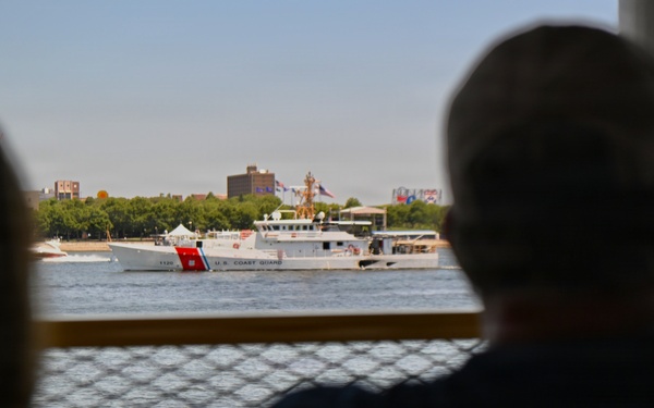 Coast Guard Secures Ferry from Philadelphia to Camden, New Jersey Amid America250