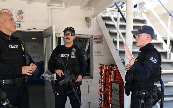 Coast Guard Secures Ferry from Philadelphia to Camden, New Jersey Amid America250