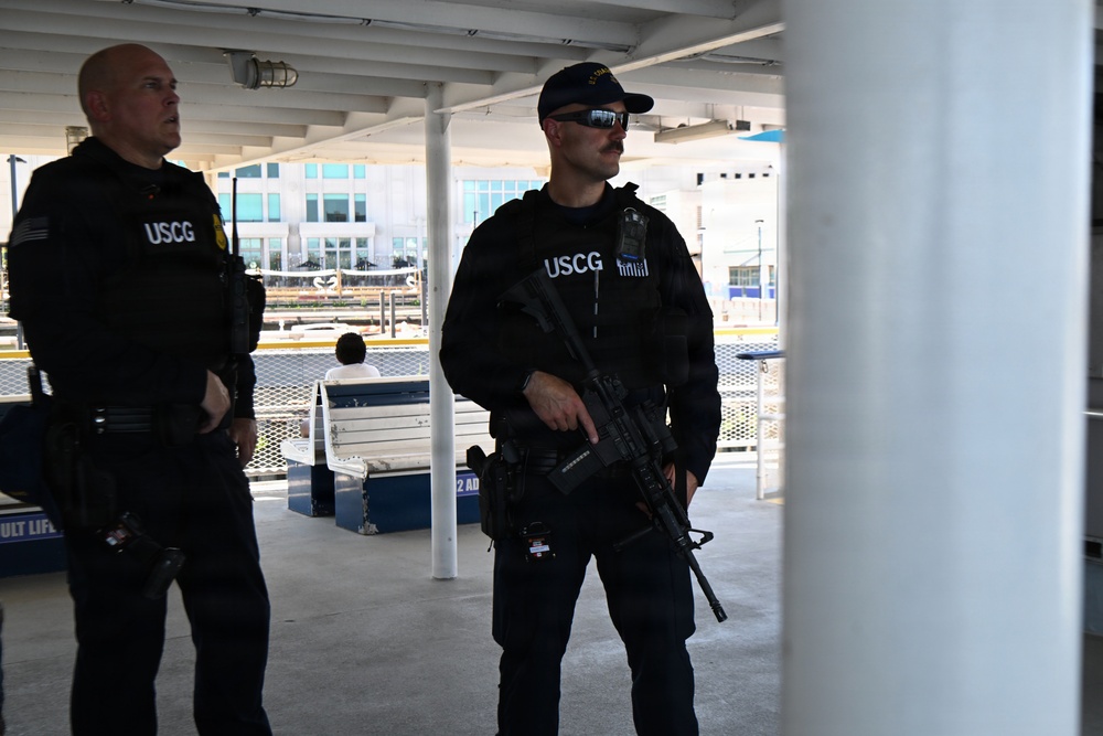 Coast Guard Secures Ferry from Philadelphia to Camden, New Jersey Amid America250