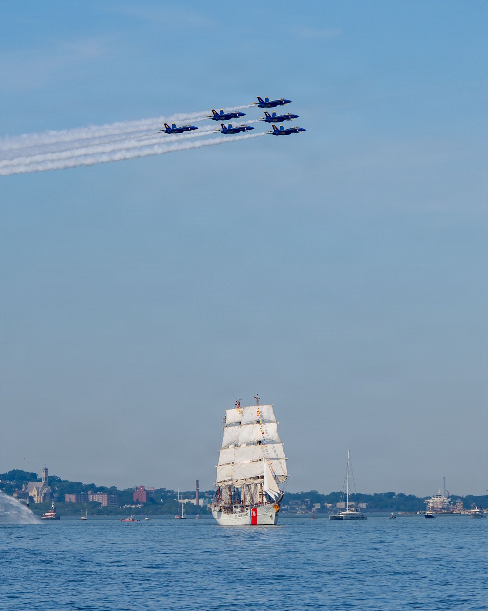 Coast Guard Cutter Eagle arrives in New York for Sail250