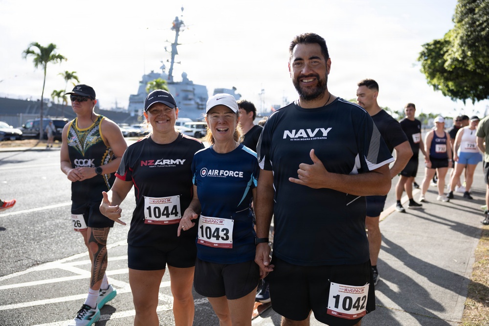 New Zealand Defence Force Personnel Participate in RIMPAC 2026 Independence Day 5K"