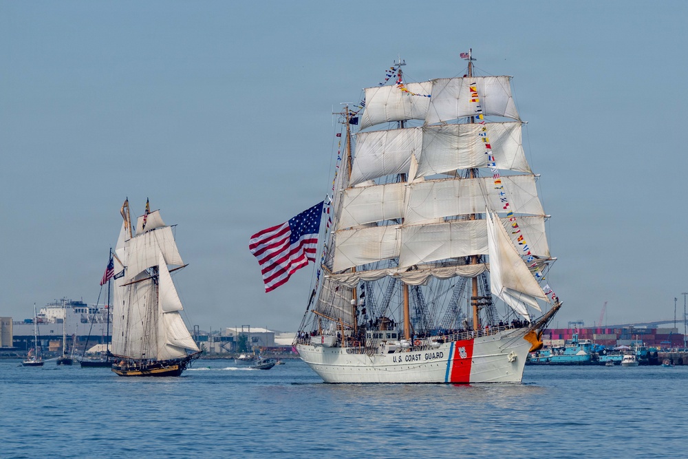 Coast Guard Cutter Eagle arrives in New York for Sail250
