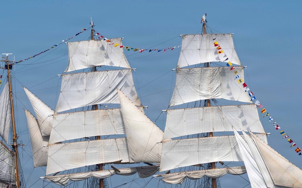 Coast Guard Cutter Eagle arrives in New York for Sail250