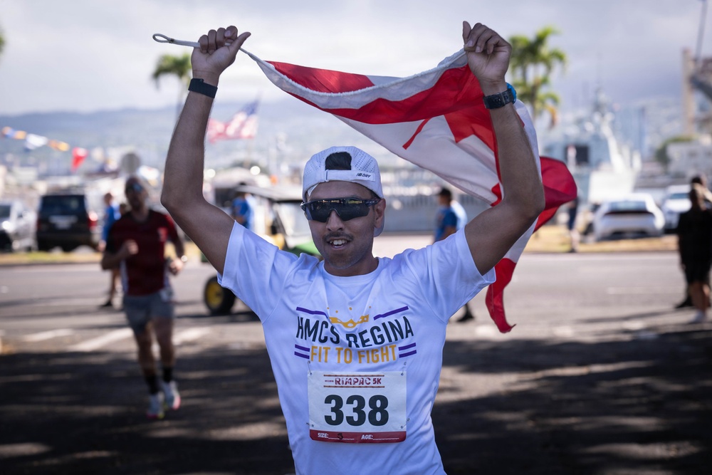 HMCS Regina Sailor Crosses Finish Line at RIMPAC 2026 Independence Day 5K