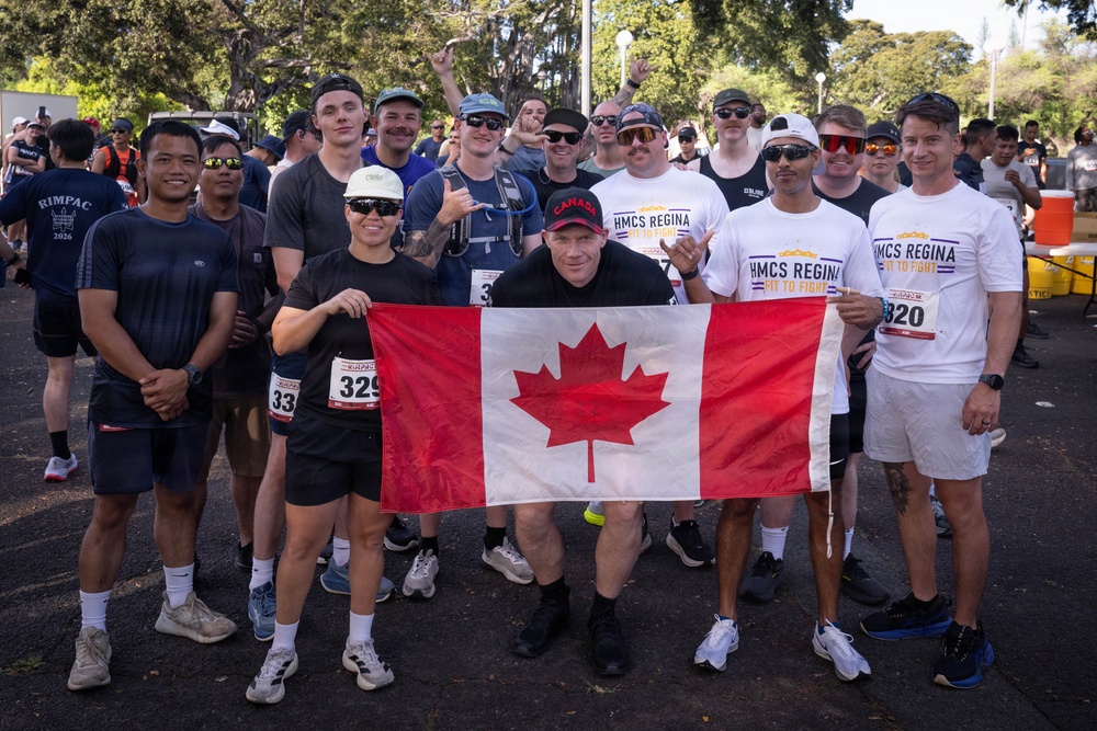 HMCS Regina Sailors Prepare for RIMPAC 2026 Independence Day 5K