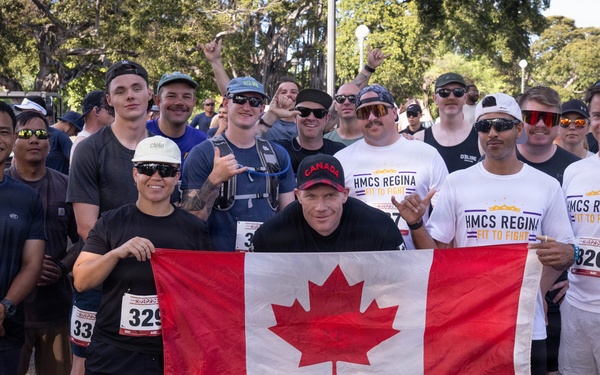 HMCS Regina Sailors Prepare for RIMPAC 2026 Independence Day 5K
