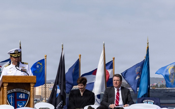 Naturalization Ceremony aboard USS Midway Museum