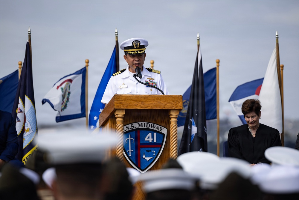 Naturalization Ceremony aboard USS Midway Museum