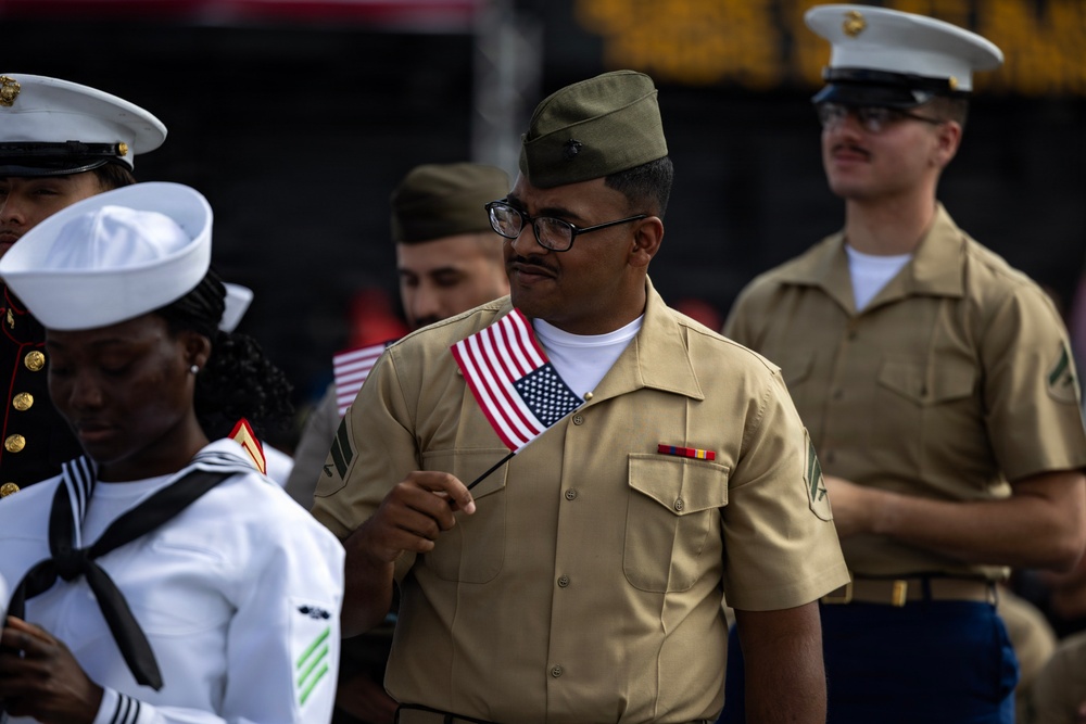 Naturalization Ceremony aboard USS Midway Museum