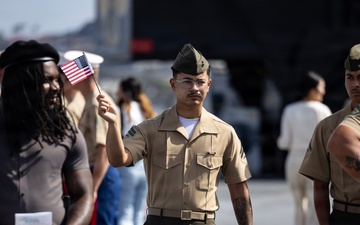 Naturalization Ceremony aboard USS Midway Museum