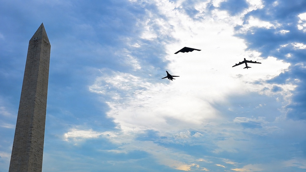 B-2 Spirit performs Freedom 250 flyover in Washington