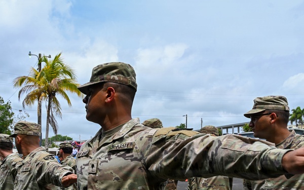 101st TC marches at the 250th Independece Day Commeration