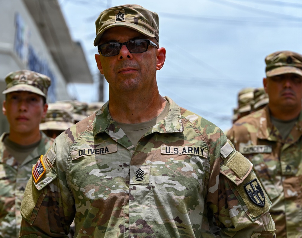 101st TC marches at the 250th Independece Day Commeration