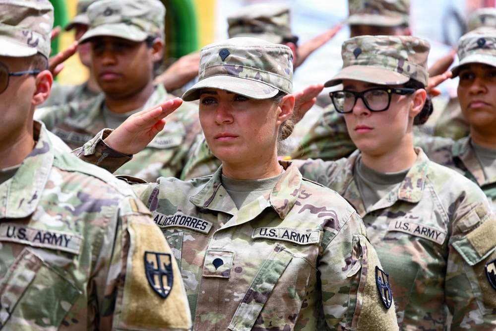 101st TC marches at the 250th Independece Day Commeration