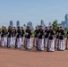 U.S. Marines Silent Drill Platoon perform on Liberty Island
