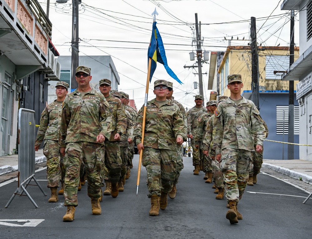 101st TC marches at the 250th Independece Day Commeration