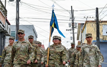 101st TC marches at the 250th Independece Day Commeration