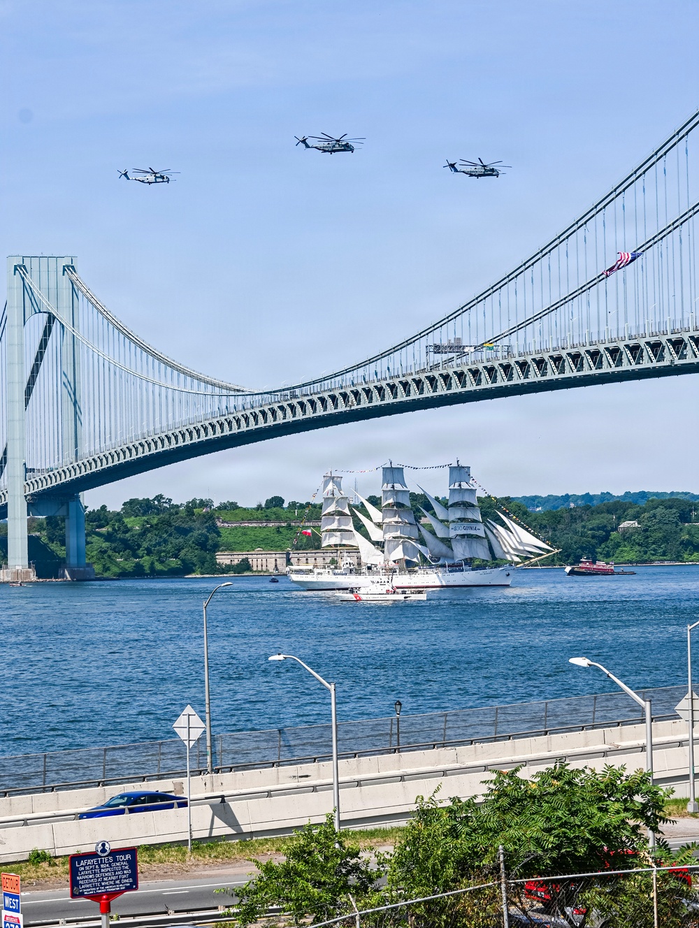 Sail4th 250 Brings International Tall Ships Past Fort Hamilton for America’s 250th Birthday