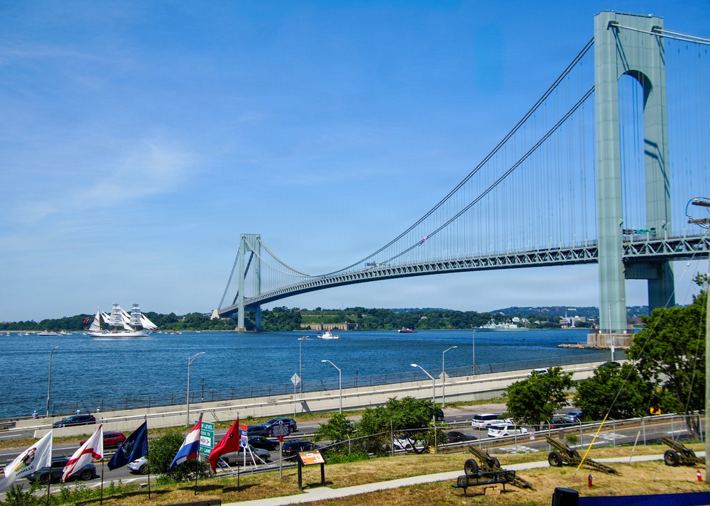 Sail4th 250 Brings International Tall Ships Past Fort Hamilton for America’s 250th Birthday