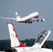 Aircraft take off from JBA for Freedom 250 flyover