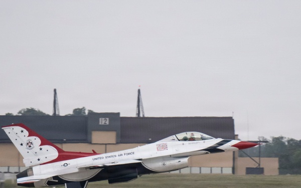 Aircraft take off from JBA for Freedom 250 flyover
