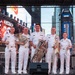 U.S. Navy Band Brass Quintet performs in Times Square