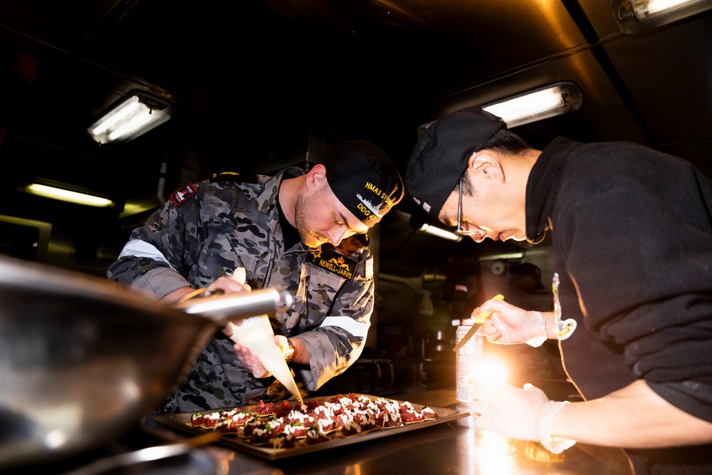 Australians hold official reception onboard HMAS Sydney during RIMPAC 2026